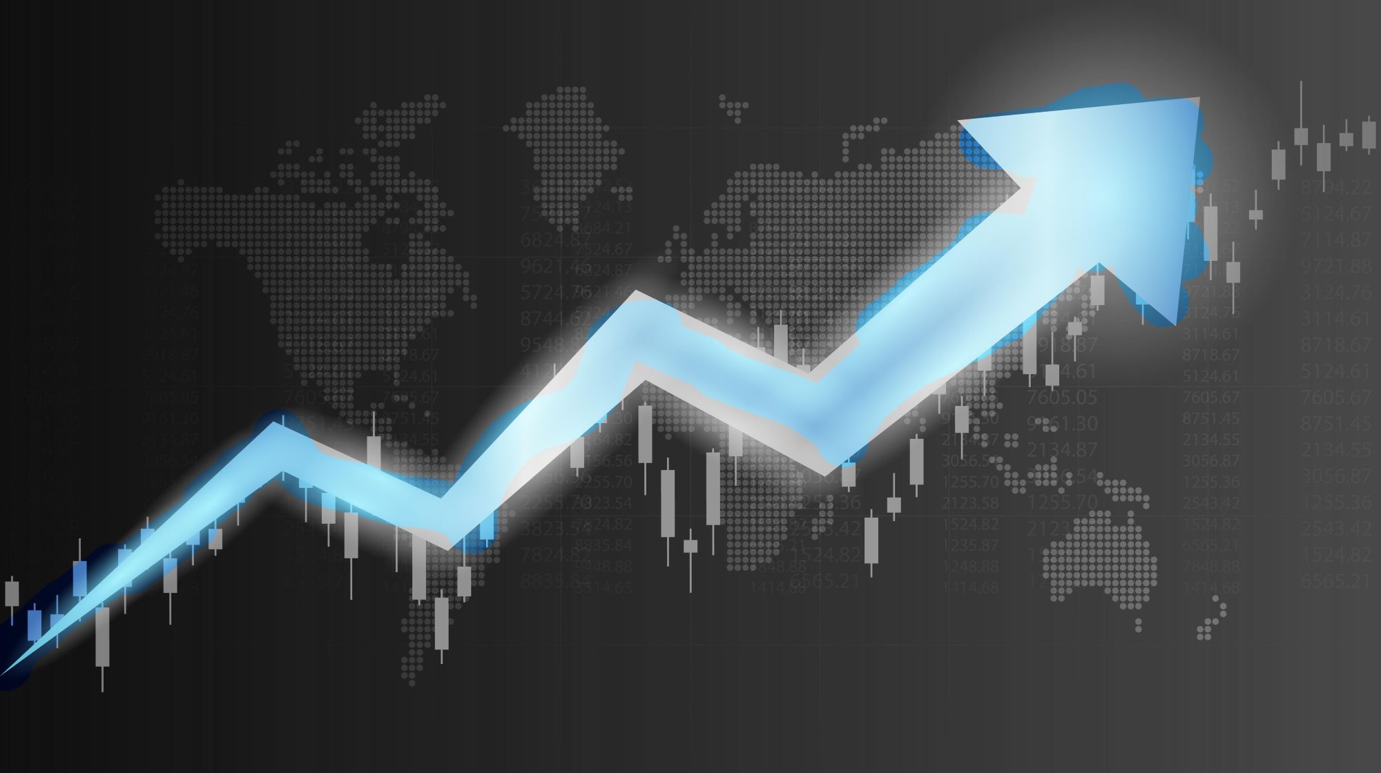 arrow going up, representing appreciated shares